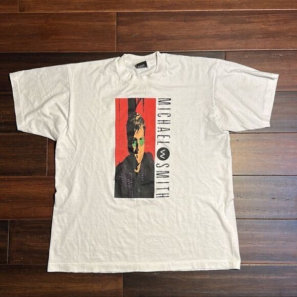 1989 Vintage Michael Smith T-Shirt - Picture 1 of 5